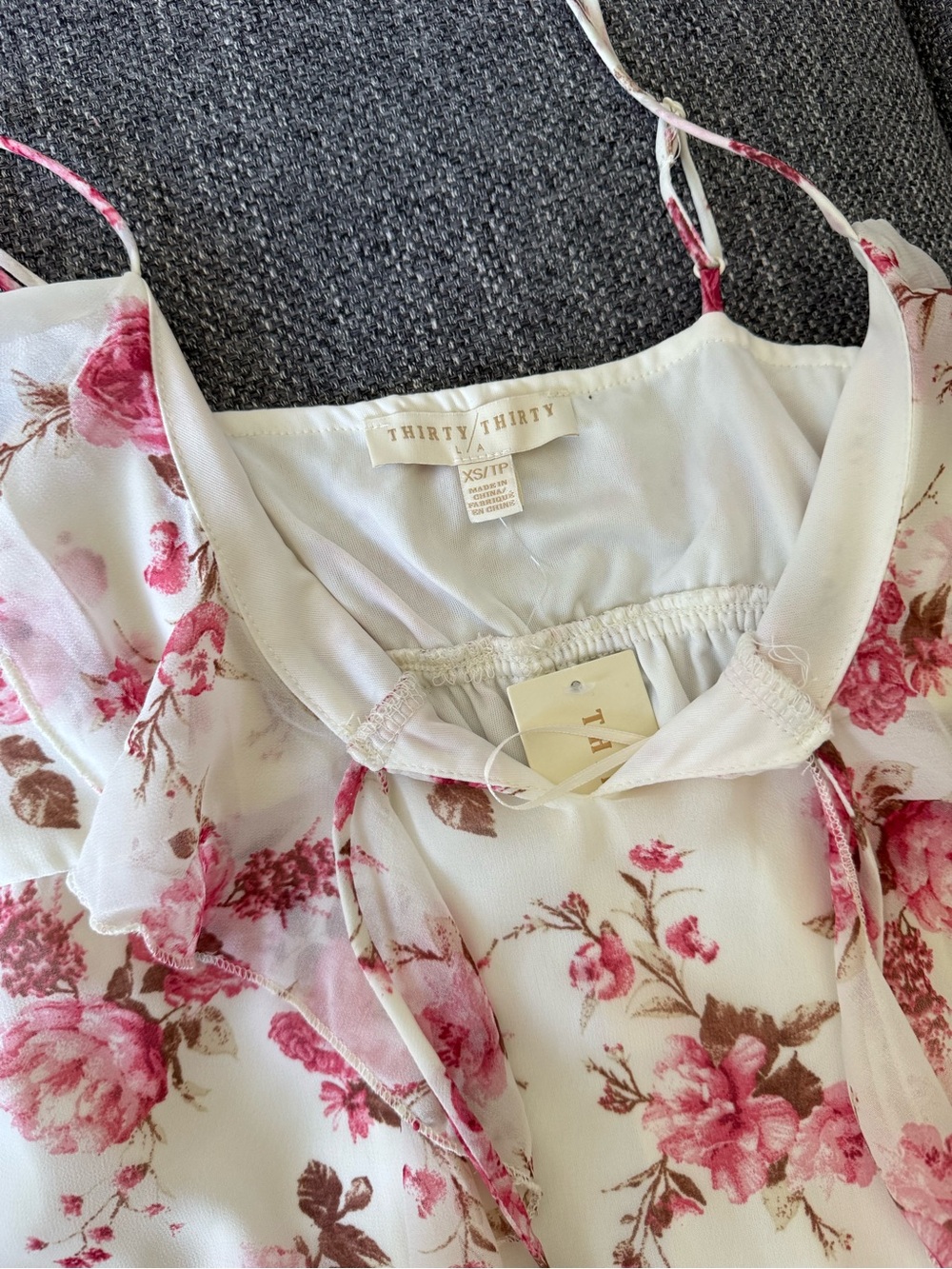 Thirty Thirty Floral Ruffle Mini Dress - Picture 6 of 7